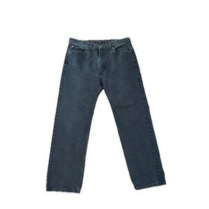 Levi's 505 Jeans Men's Black Denim Tag 36x30 (35x28) Straight Leg 100% Cotton